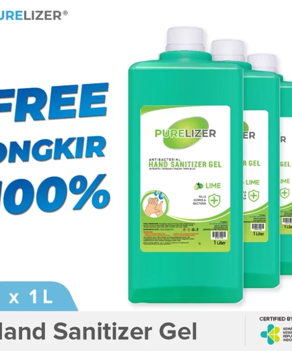 Hand Sanitizer Gel 3 Liter PURELIZER Handsanitizer 1L x3 pcs - BOTOL REFILL