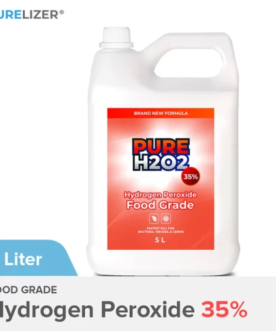 PURE H2O2 35% Food Grade 5 Liter Hydrogen Peroxide 5L 5000ml