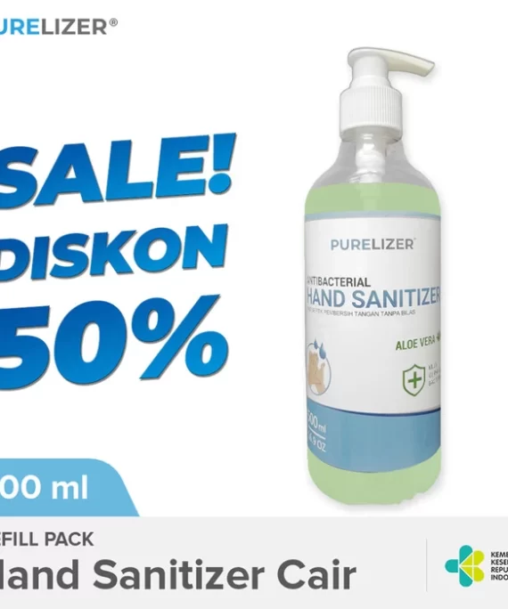 [WHOLE SALE] Handsanitizer Pump 500ml Cair PURELIZER [Izin KEMENKES]