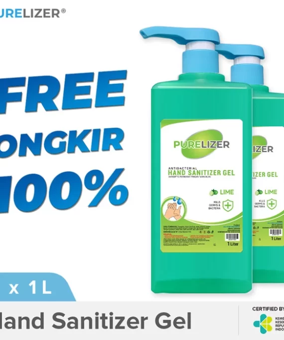 Hand Sanitizer Gel 2 Liter PURELIZER Botol Pump Handsanitizer 1L x2 pc