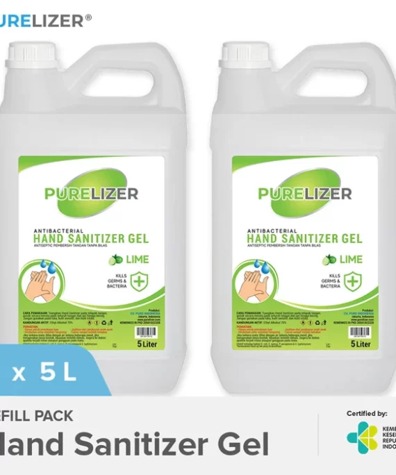 Hand Sanitizer Gel 10 Liter PURELIZER Refill Handsanitizer 5L x2 pcs