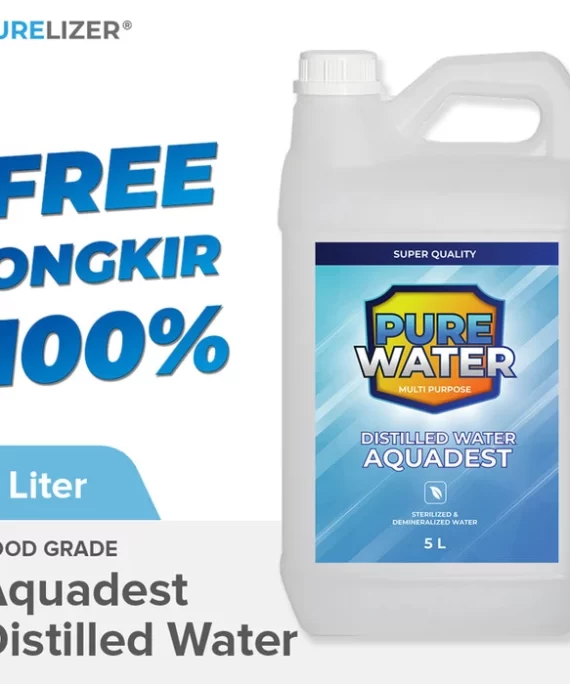 Aquadest / Distilled Water 5 Liter Air Suling / Aquades / Akuades 5L