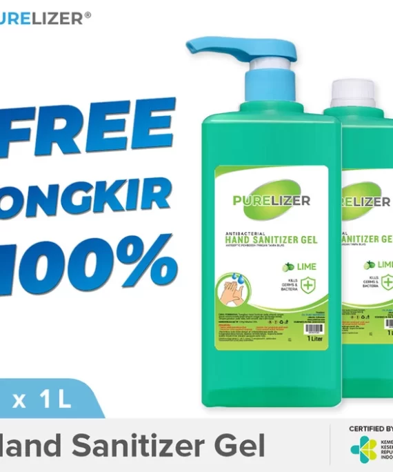 PURELIZER Hand Sanitizer Gel 1 Liter + Refill 1L Handsanitizer [COMBO]