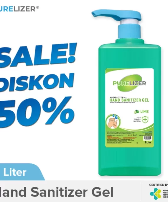 Hand Sanitizer Gel 1 Liter PURELIZER Botol Pump Handsanitizer 1000ml
