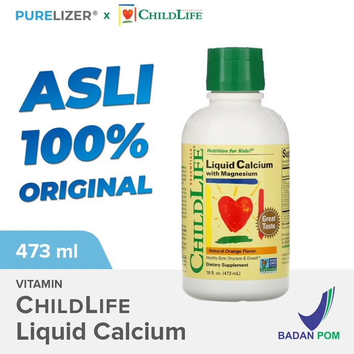 ChildLife Liquid Calcium With Magnesium 473ml BPOM - Vitamin Anak Bayi