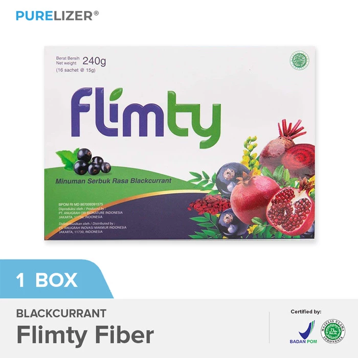 Flimty Fiber Herbal Obat Kurus, Diet, Pelancar BAB & Obat Pelangsing - bebe - Raspberry