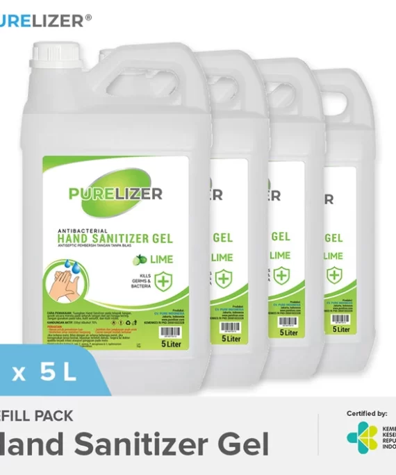 Hand Sanitizer Gel 20 Liter PURELIZER Refill Handsanitizer 5L x4 pcs
