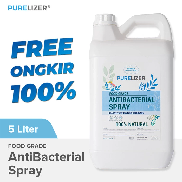 PURELIZER AntiBacterial 5 Liter Food Grade Antiseptik Disinfektan 5L