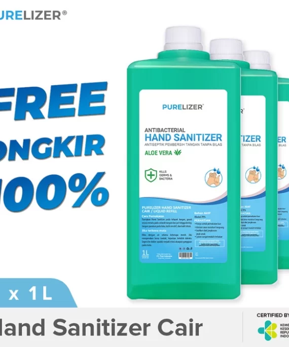 Hand Sanitizer Cair 3 Liter PURELIZER Refill Handsanitizer 1L x3 pcs