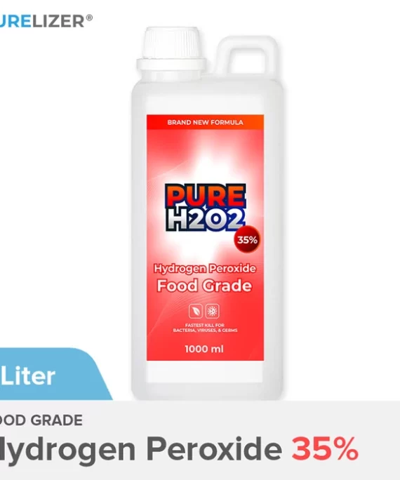 PURE H2O2 35% Food Grade 1 Liter Hydrogen Peroxide 1L 1000ml